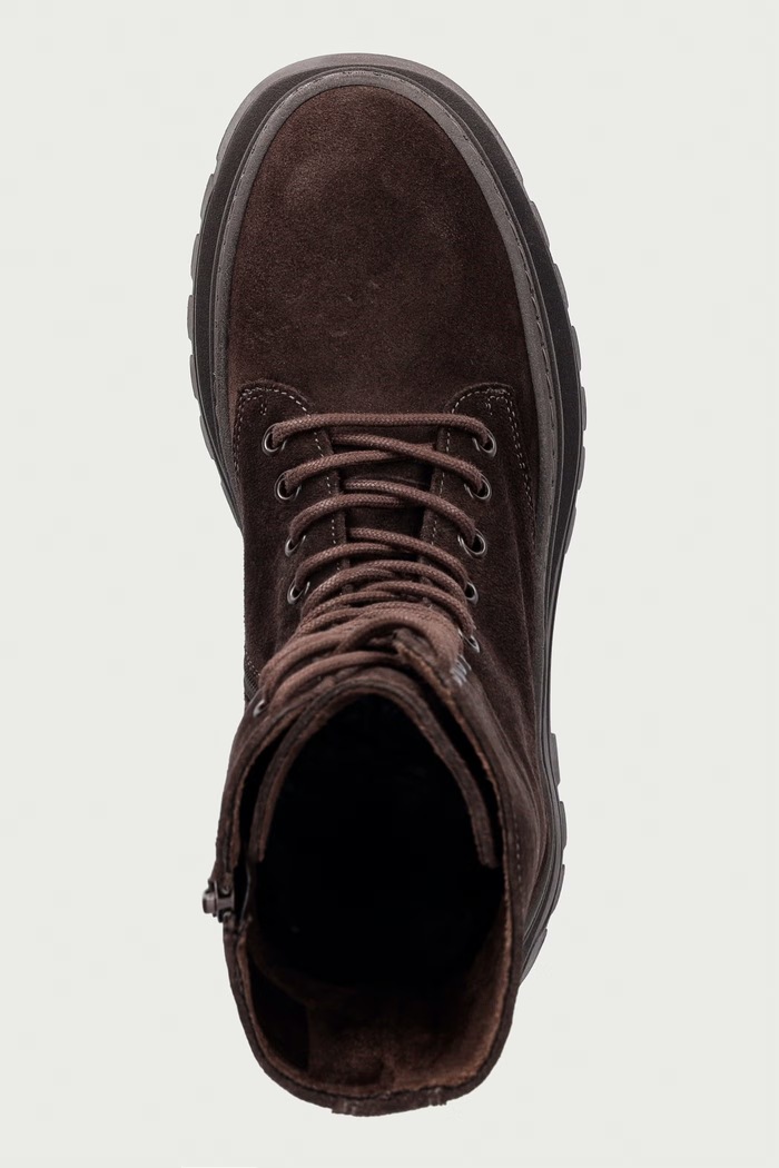 Steve Madden botki na platformie damskie zamszowe Coast brązowy 11002681.880