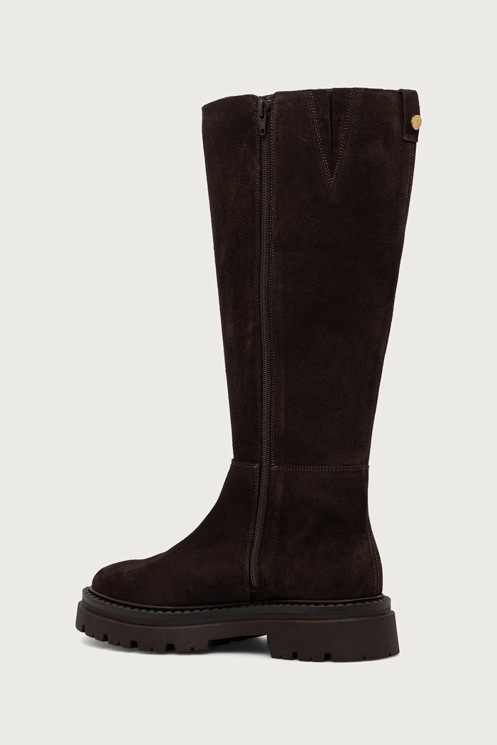 Obuwie Steve Madden kozaki damskie zamszowe Kaja-W 11004946.880 brązowy