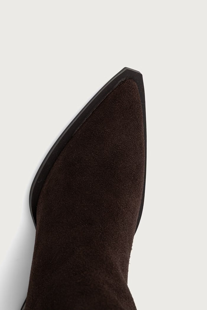 Steve Madden kozaki damskie zamszowe Menthe brązowy 11005651.880