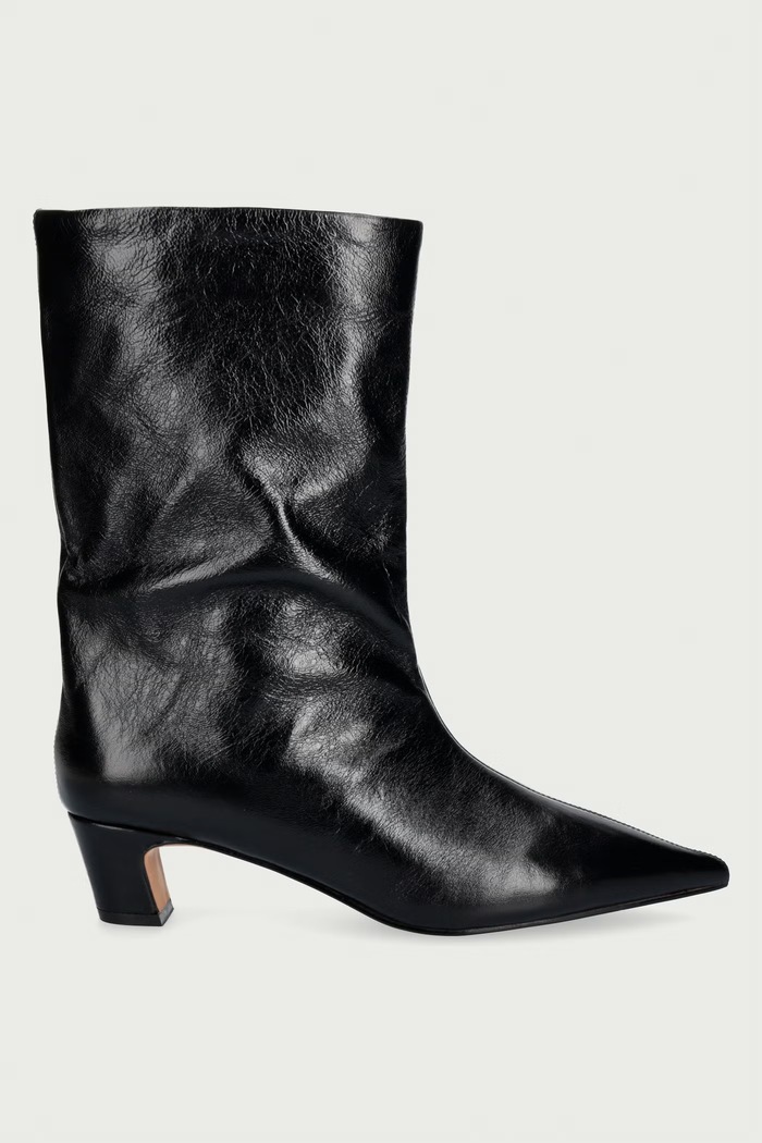 Steve Madden Botki damskie skórzane Lytton 11005183.0BC czarny AW26