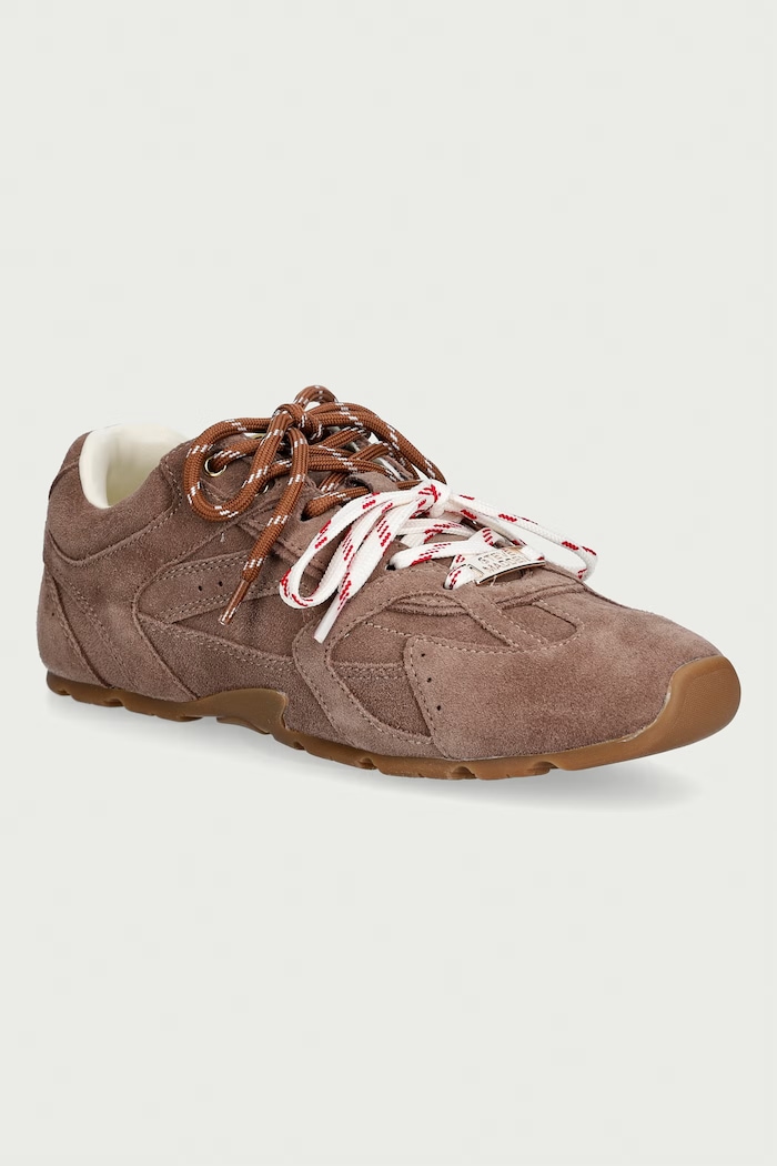 Steve Madden Asiel sneakersy damskie zamszowe beżowy 11005159.275