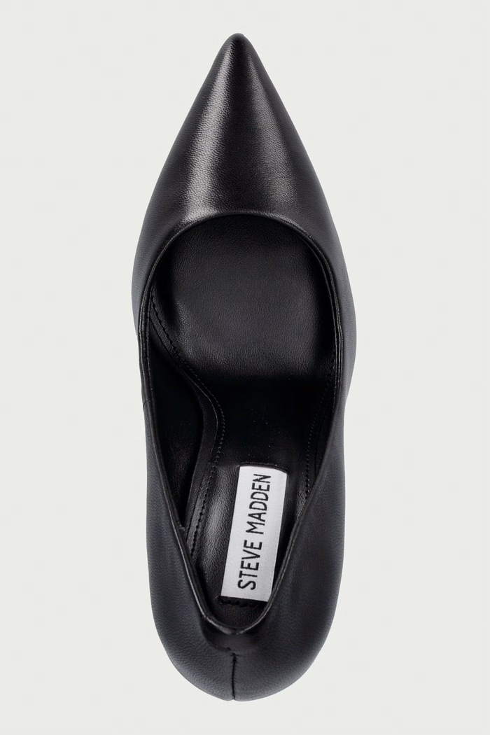 Steve Madden szpilki skórzane Thrive czarny 11003887.017