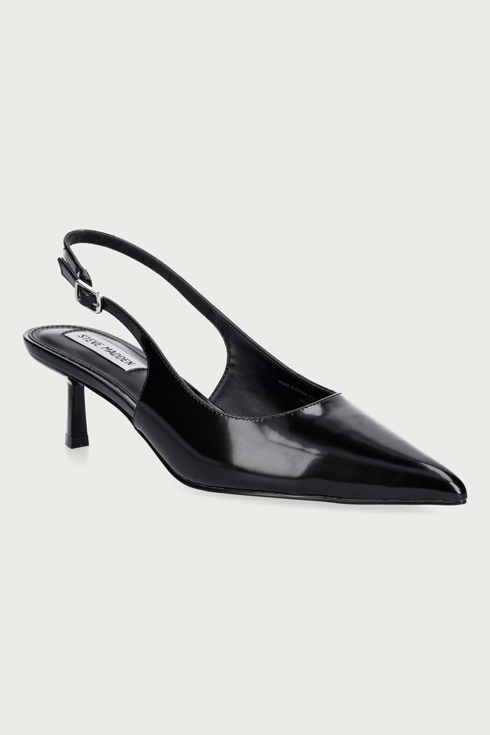 Steve Madden szpilki skórzane Korra czarny 11003902.BBX