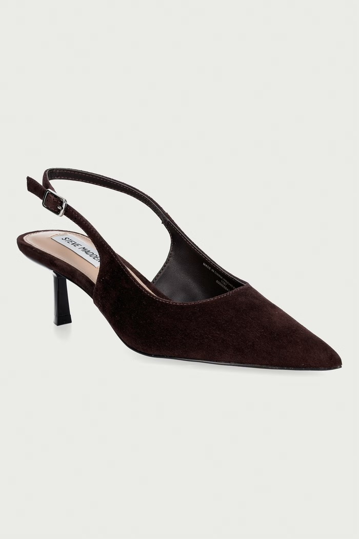 Steve Madden szpilki zamszowe Korra brązowy 11003902.GCS