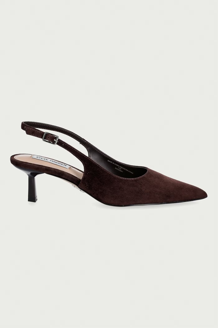 Steve Madden szpilki zamszowe Korra 11003902.GCS brązowy AW26