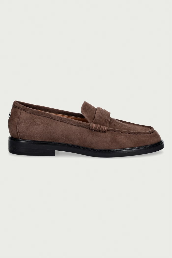 Steve Madden mokasyny damskie zamszowe Adison 11004736.880 brązowy AW26
