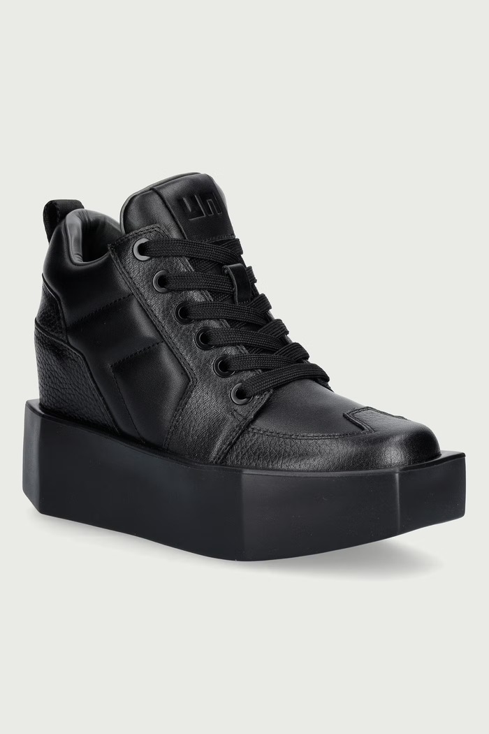 United Nude Stone Court Mid sneakers dámske kožené čierna 1105301165