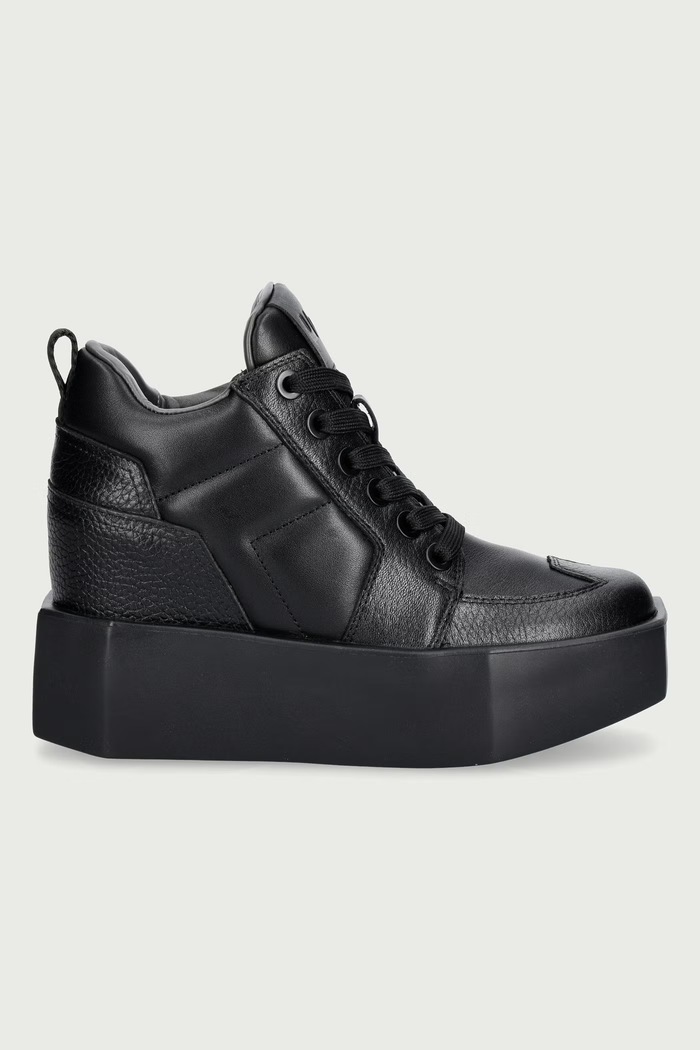 United Nude Stone Court Mid sneakers dámske kožené 1105301165 čierna AW26