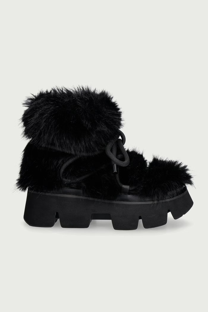 United Nude Stomper Fur Boot stivali da neve da donna 1104801120 nero AW26