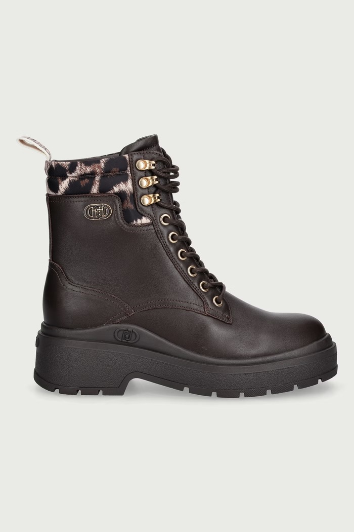 Liu Jo Workery na platforme dámske kožené ANDREA 10 SF6133P0102S3365 hnedá AW26