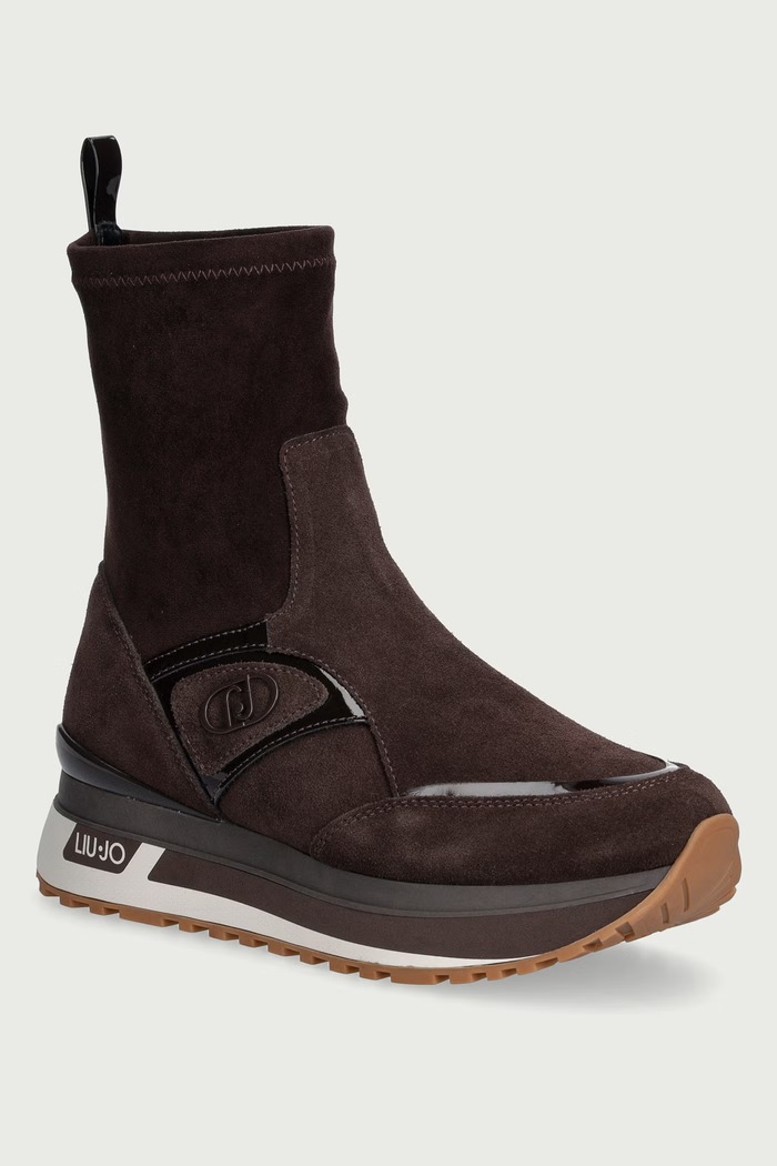 Liu Jo LIU JO MAXI WONDER 104 sneakers dámske semišové hnedá BF6107PX962S3365