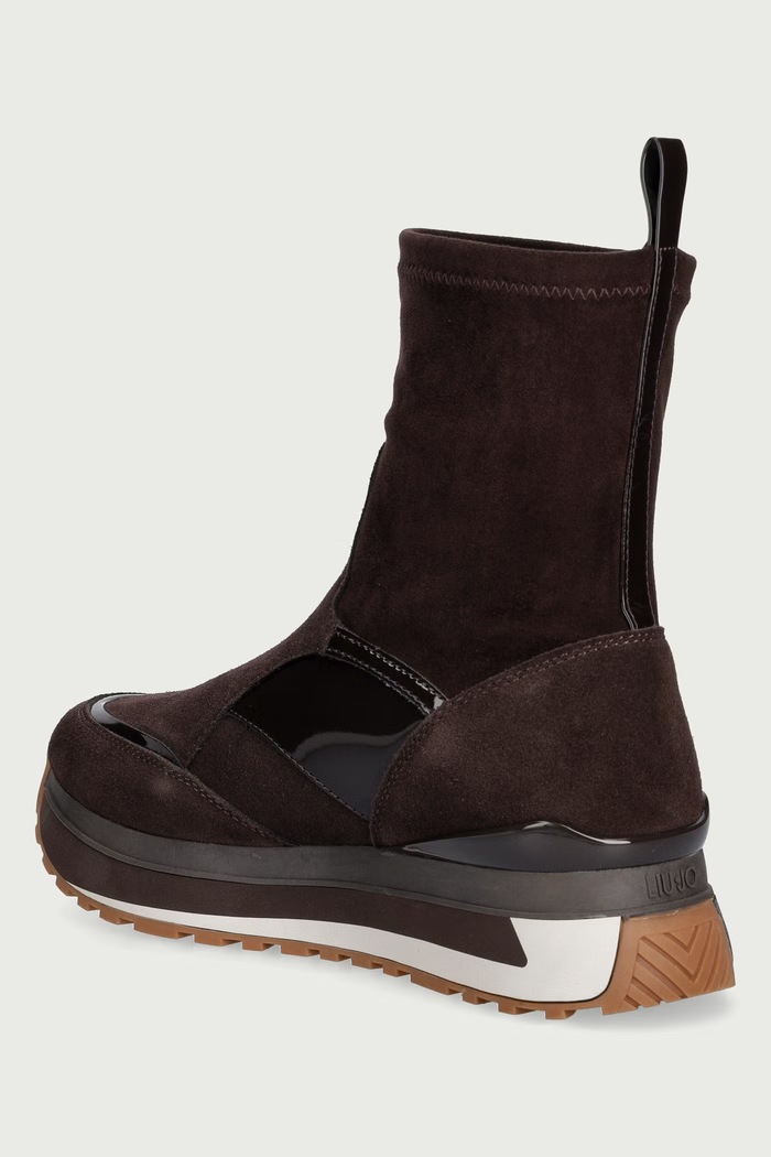 Obuv Liu Jo LIU JO MAXI WONDER 104 sneakers dámske semišové BF6107PX962S3365 hnedá