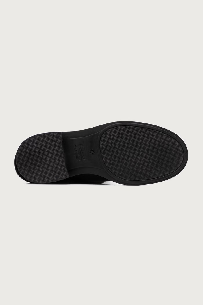 Kozaki damskie skórzane Pollini czarny SA26103G0PTC0000