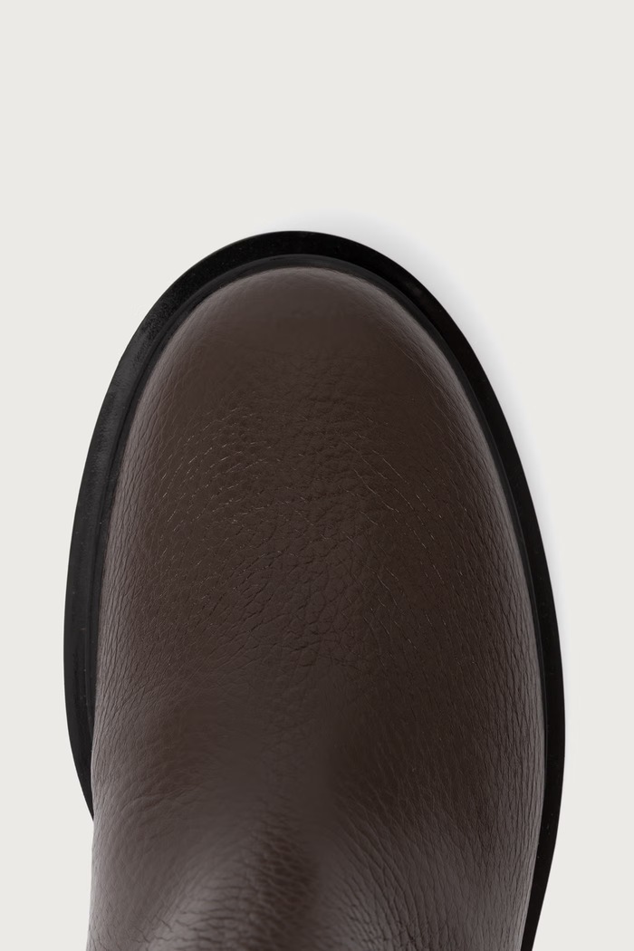 Kozaki damskie skórzane Pollini SA26083G0PTD0311 brązowy