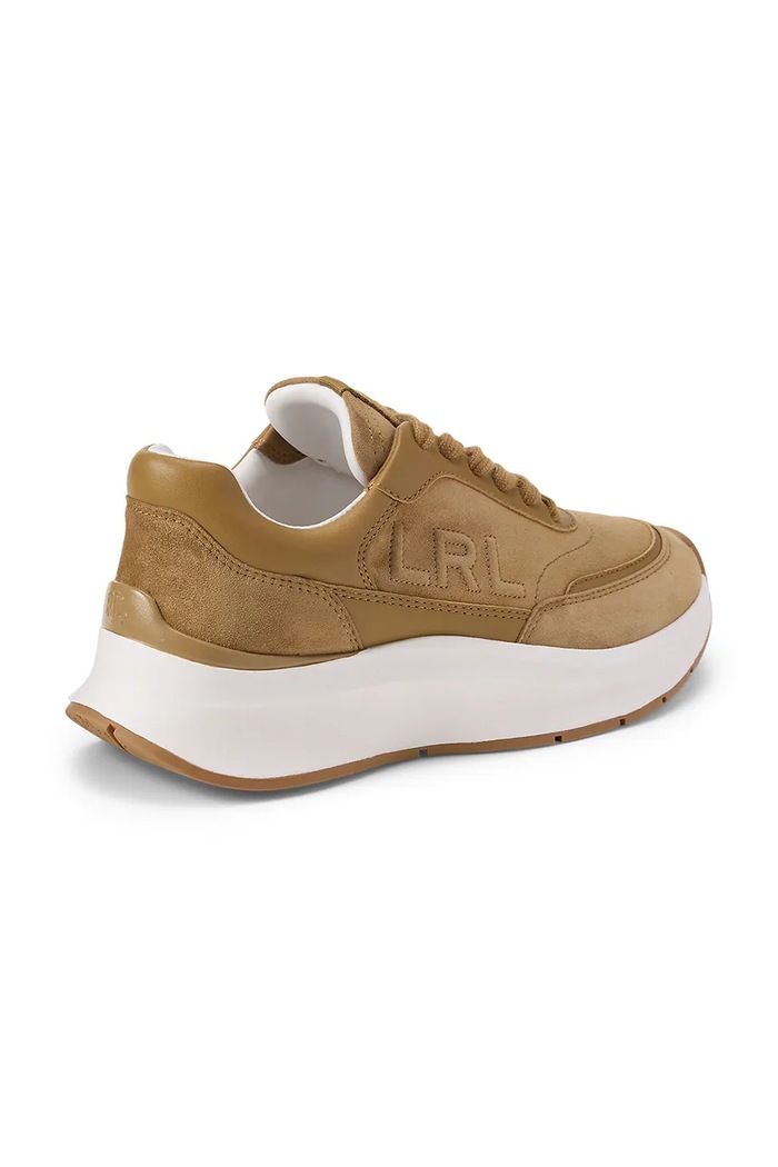 Obuwie Lauren Ralph Lauren Franky sneakersy damskie zamszowe 802P18468001.260 brązowy