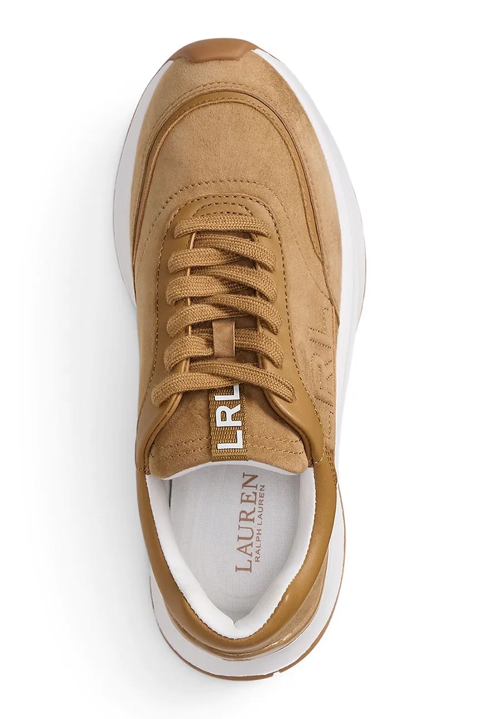 Franky sneakersy damskie zamszowe Lauren Ralph Lauren 802P18468001.260 brązowy
