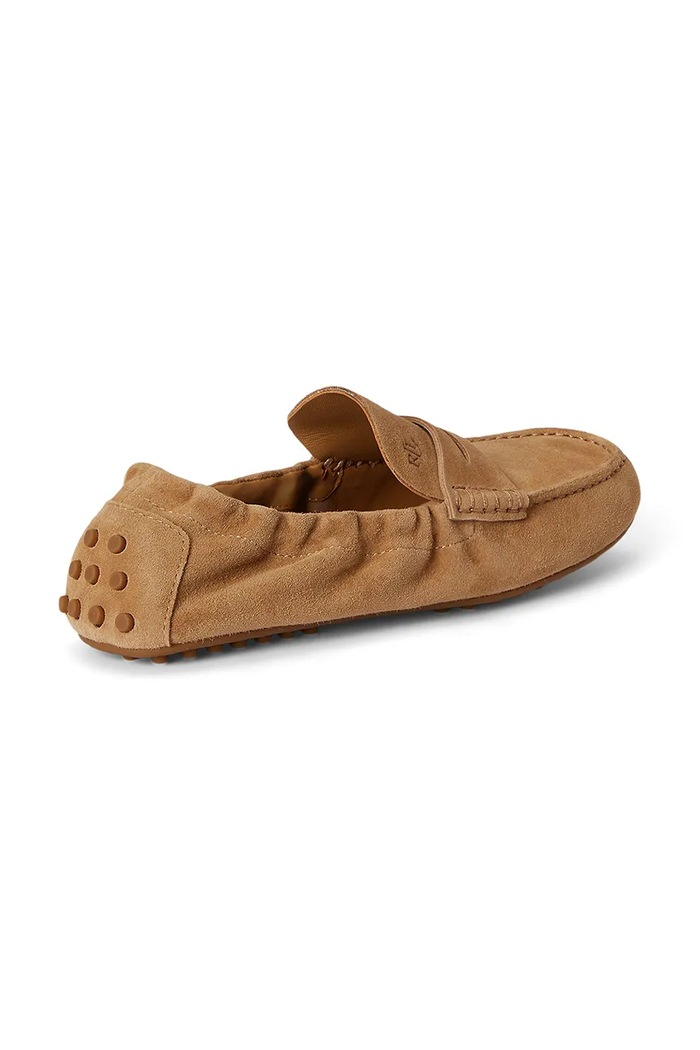 Obuwie Lauren Ralph Lauren mokasyny damskie zamszowe Wynnie Drvr 802P18420002.260 brązowy
