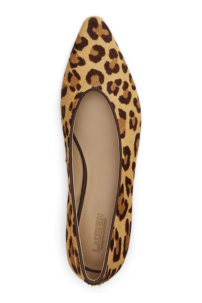 Baleriny skórzane Audri Lauren Ralph Lauren 802P18412001.999 beżowy