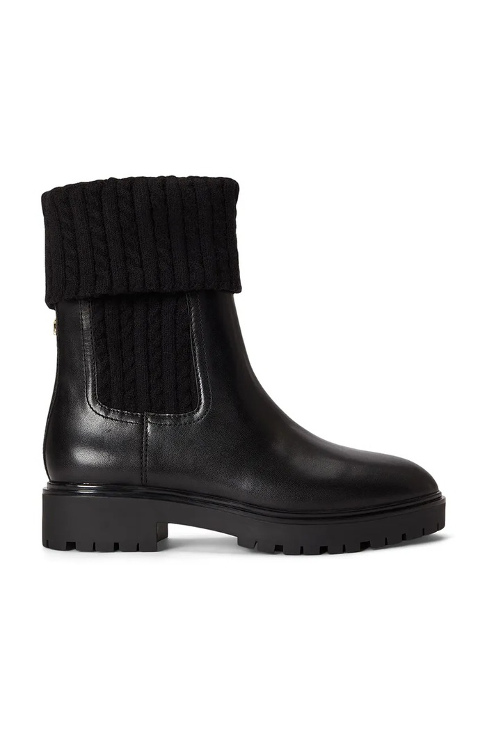 Lauren Ralph Lauren Botki damskie skórzane Allyson Cbl czarny 802P17088001.001