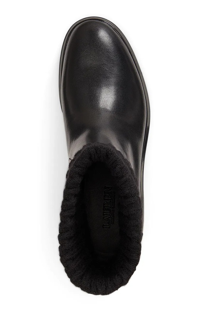 Botki damskie skórzane Allyson Cbl Lauren Ralph Lauren 802P17088001.001 czarny