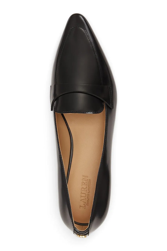Lauren Ralph Lauren mokasyny damskie skórzane Audri Loafer czarny 802P16900001.001