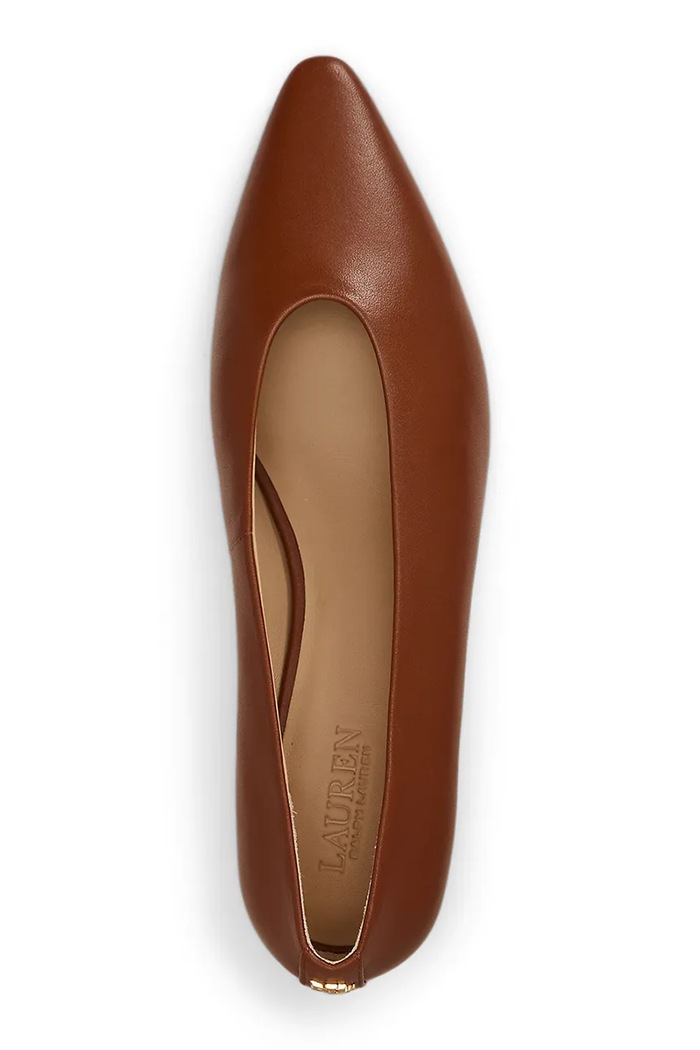 Lauren Ralph Lauren szpilki skórzane Frncsa Pump brązowy 802P16893004.200