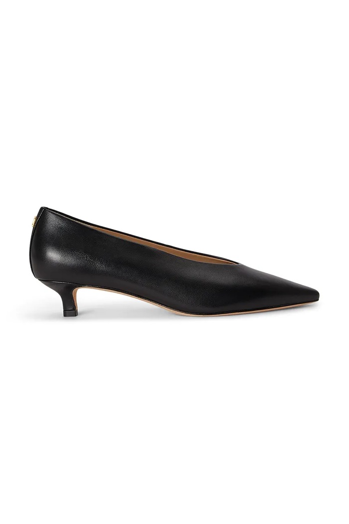Lauren Ralph Lauren szpilki skórzane Frncsa Pump czarny 802P16893001.001