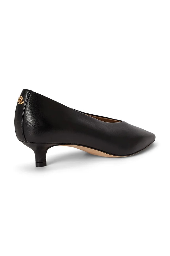 Obuwie Lauren Ralph Lauren szpilki skórzane Frncsa Pump 802P16893001.001 czarny
