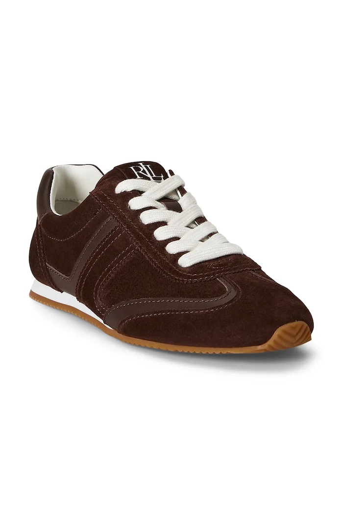 Lauren Ralph Lauren Dani Lw Prfl sneakersy damskie zamszowe 802P15837007.200 brązowy AW26