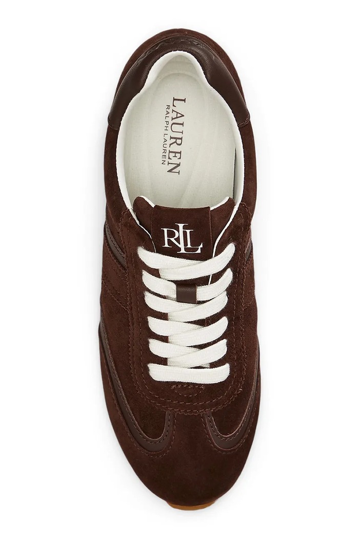 Lauren Ralph Lauren Dani Lw Prfl sneakersy damskie zamszowe 802P15837007.200 brązowy