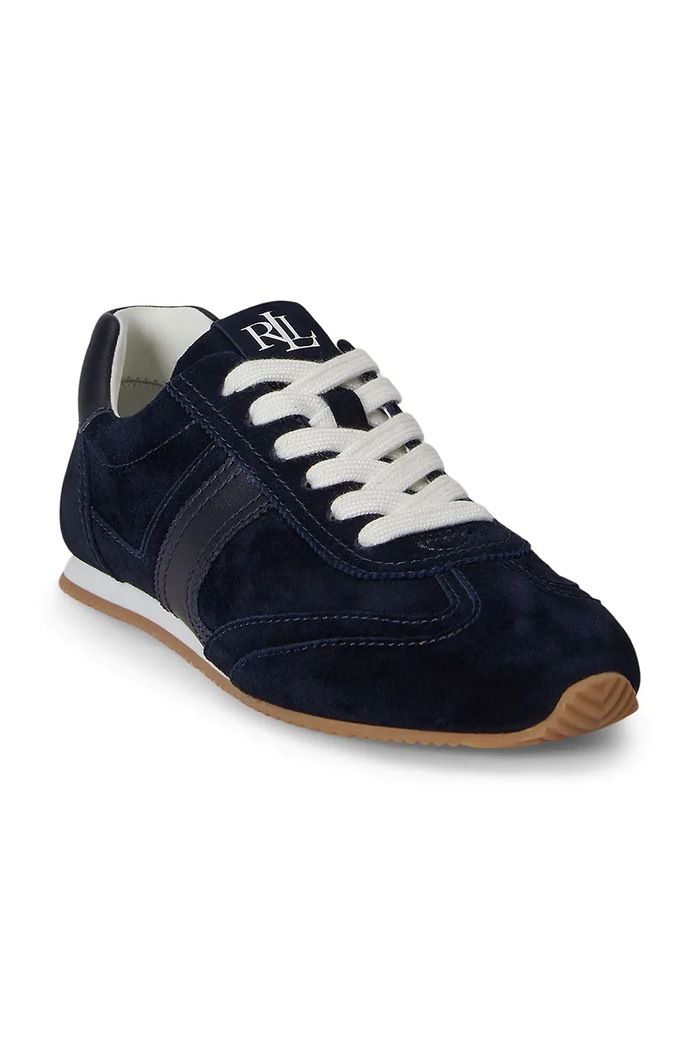 Lauren Ralph Lauren Dani Lw Prfl sneakersy damskie zamszowe 802P15837005.410 granatowy AW26