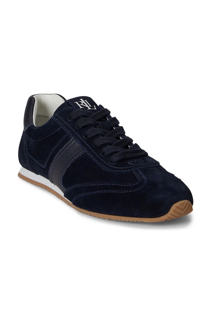 Obuwie Lauren Ralph Lauren Dani Lw Prfl sneakersy damskie zamszowe 802P15837005.410 granatowy