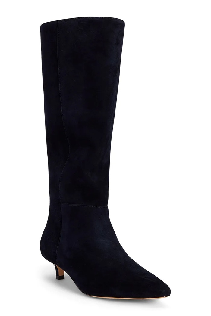 Lauren Ralph Lauren Kozaki damskie zamszowe Frncsa Tl Hl 802P15726004.410 granatowy AW26
