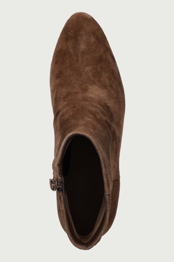Stivali alla caviglia da donna in scamoscio Emrsyn Bt Hl Lauren Ralph Lauren 802P15713002.200 marrone