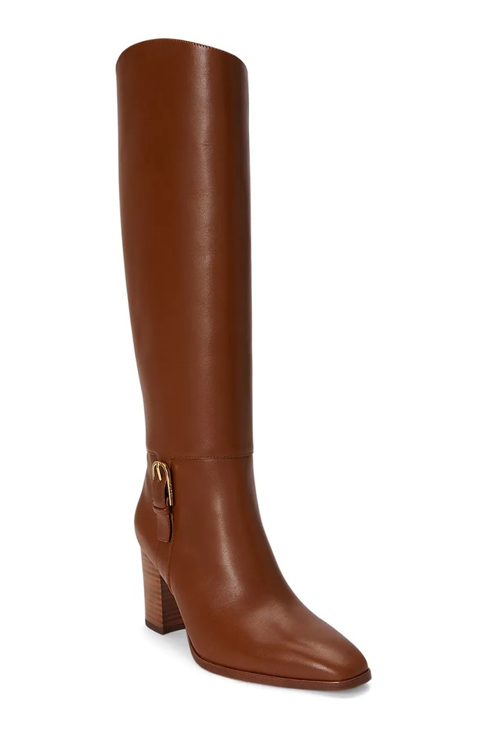 Lauren Ralph Lauren Kozaki damskie skórzane Rlyn Bk T Hl 802P15660001.200 brązowy AW26