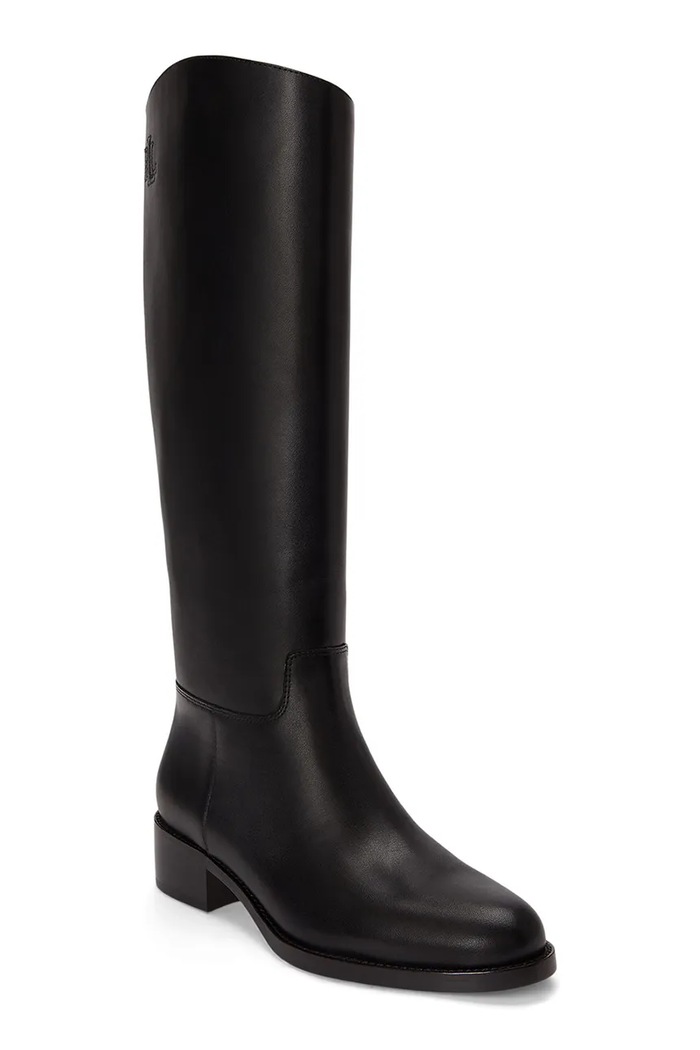 Lauren Ralph Lauren Kozaki damskie skórzane Kyle 802P12995001.001 czarny AW26