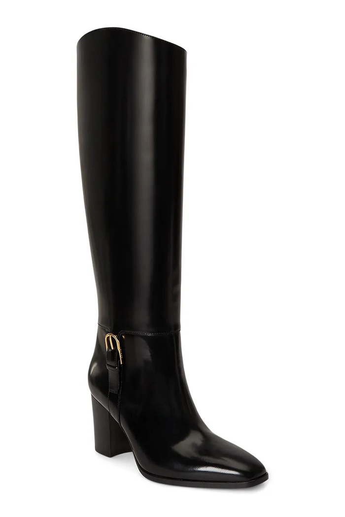 Lauren Ralph Lauren Kozaki damskie skórzane Rlyn Bk T Hl 802P12879001.001 czarny AW26