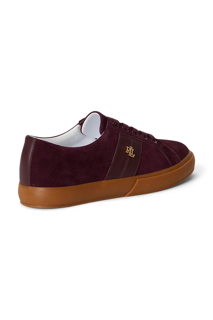 Janson II sneakersy damskie zamszowe Lauren Ralph Lauren 802868344010.600 bordowy