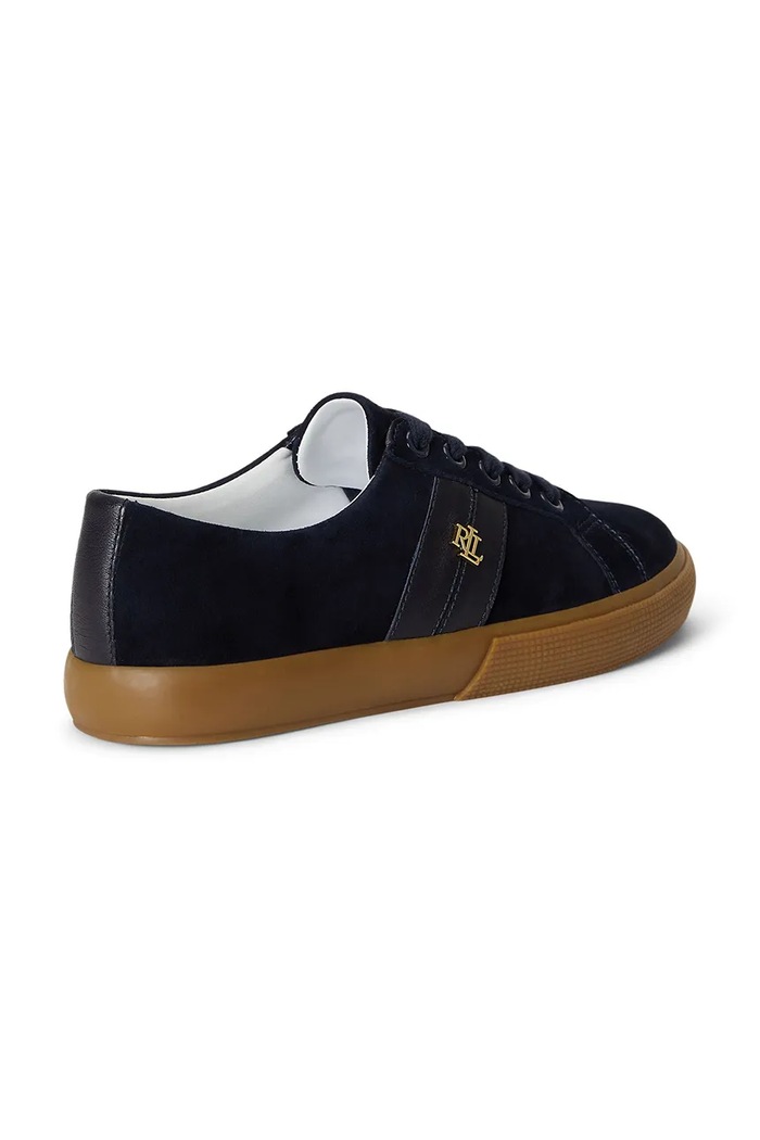 Obuwie Lauren Ralph Lauren Mokasyny damskie zamszowe Janson II 802868344009.410 granatowy