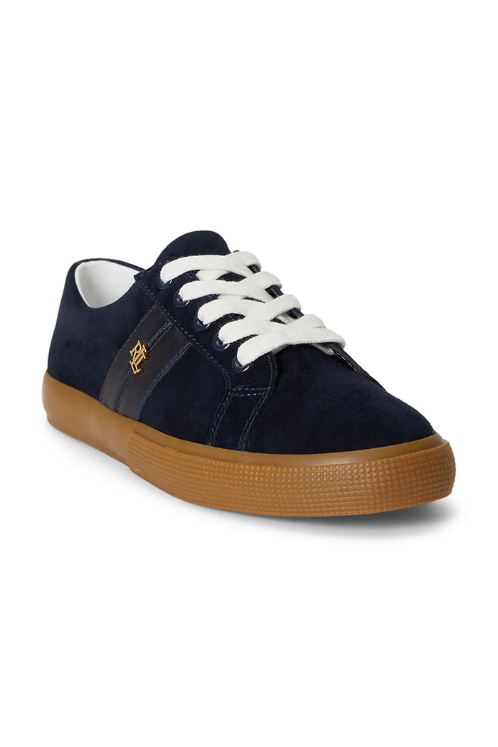 Mokasyny damskie zamszowe Janson II Lauren Ralph Lauren 802868344009.410 granatowy