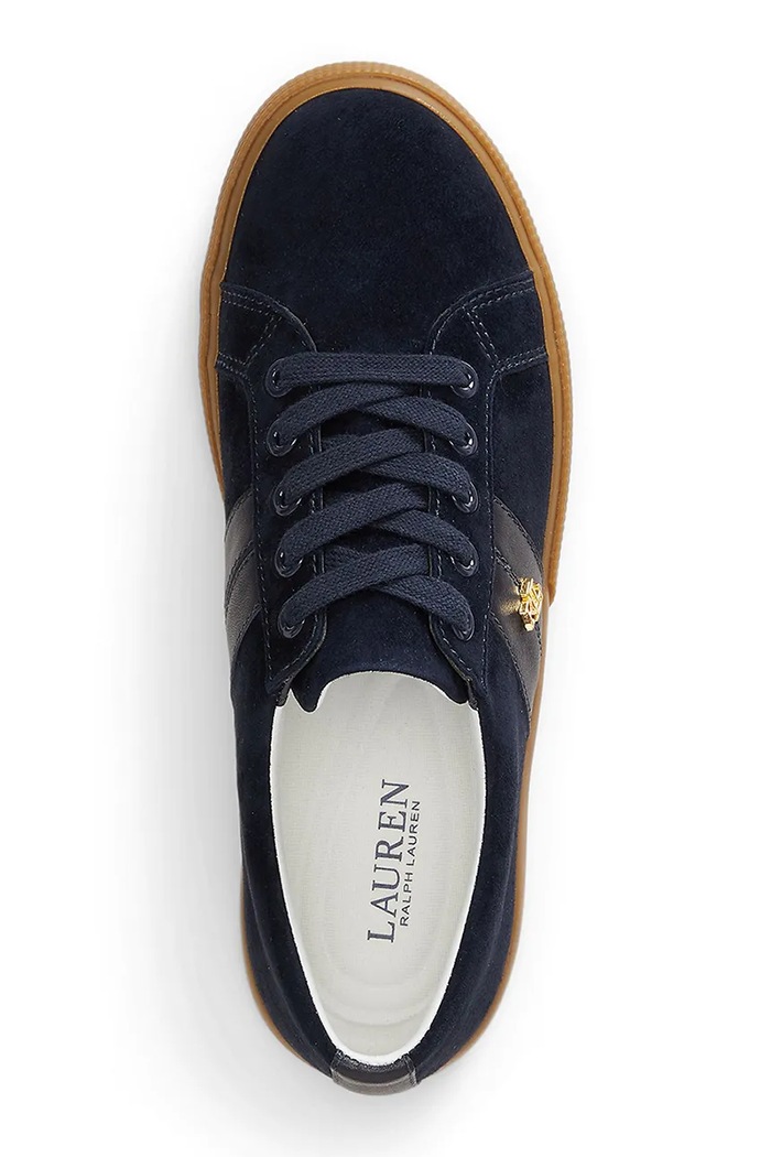 Mokasyny damskie zamszowe Janson II Lauren Ralph Lauren granatowy 802868344009.410