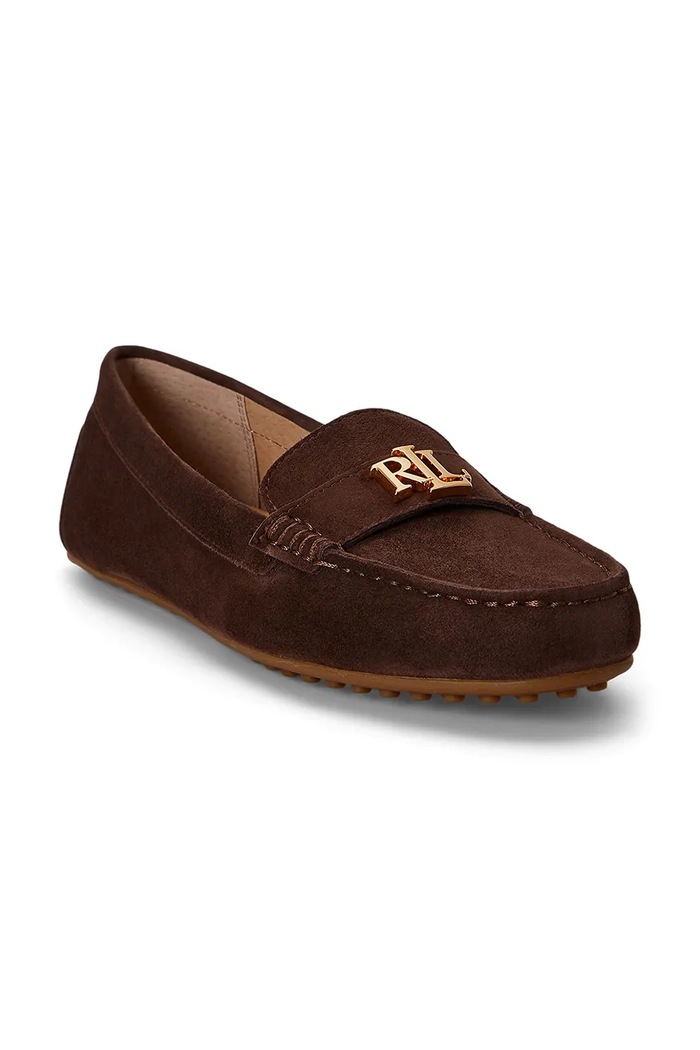 Lauren Ralph Lauren mokasyny damskie zamszowe Barnsbury 802821629038.200 brązowy AW26