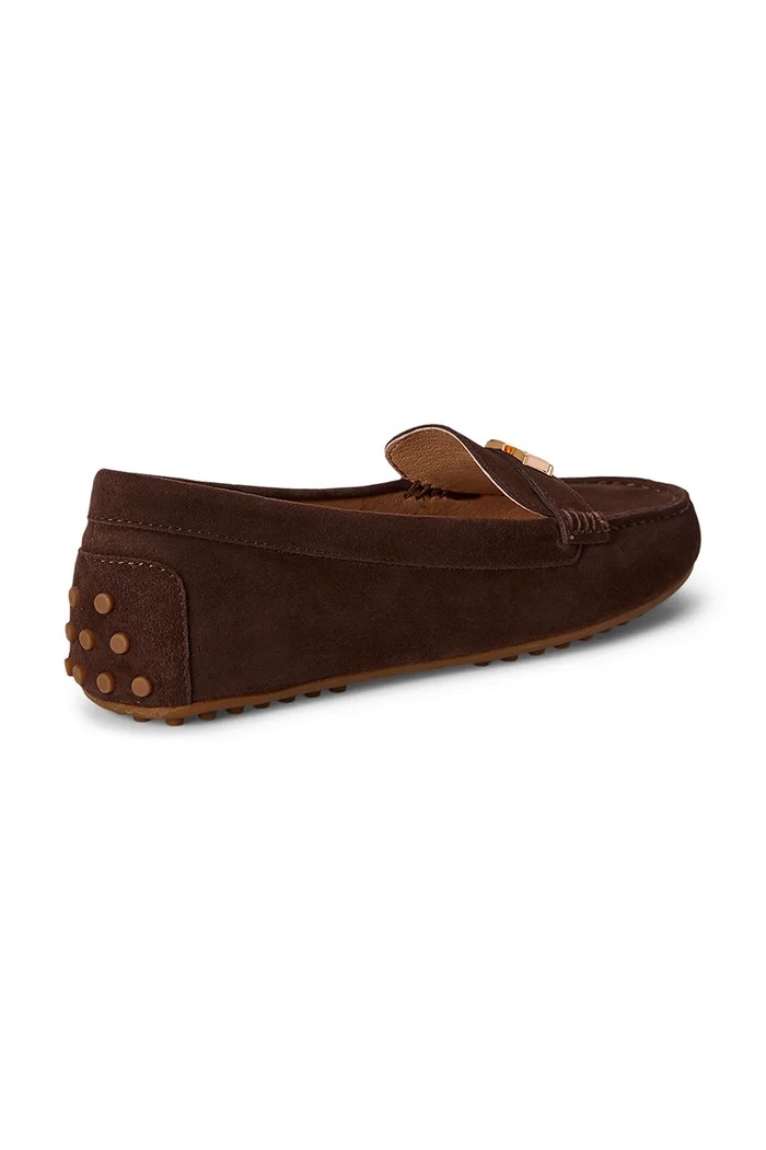 Obuwie Lauren Ralph Lauren mokasyny damskie zamszowe Barnsbury 802821629038.200 brązowy