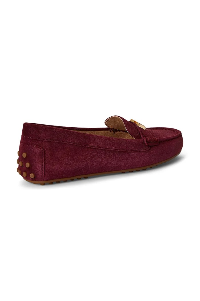 Obuwie Lauren Ralph Lauren mokasyny damskie zamszowe Barnsbury 802821629037.600 bordowy