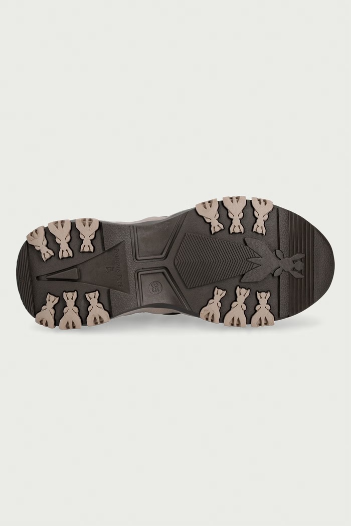 Sneakersy damskie zamszowe Patrizia Pepe brązowy 8Z0043.V005.FH10