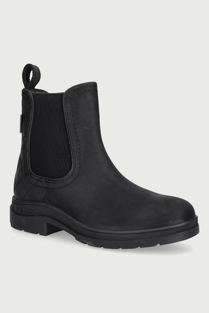 Barbour Боти челси дамски от набук черен LFO0789BK92
