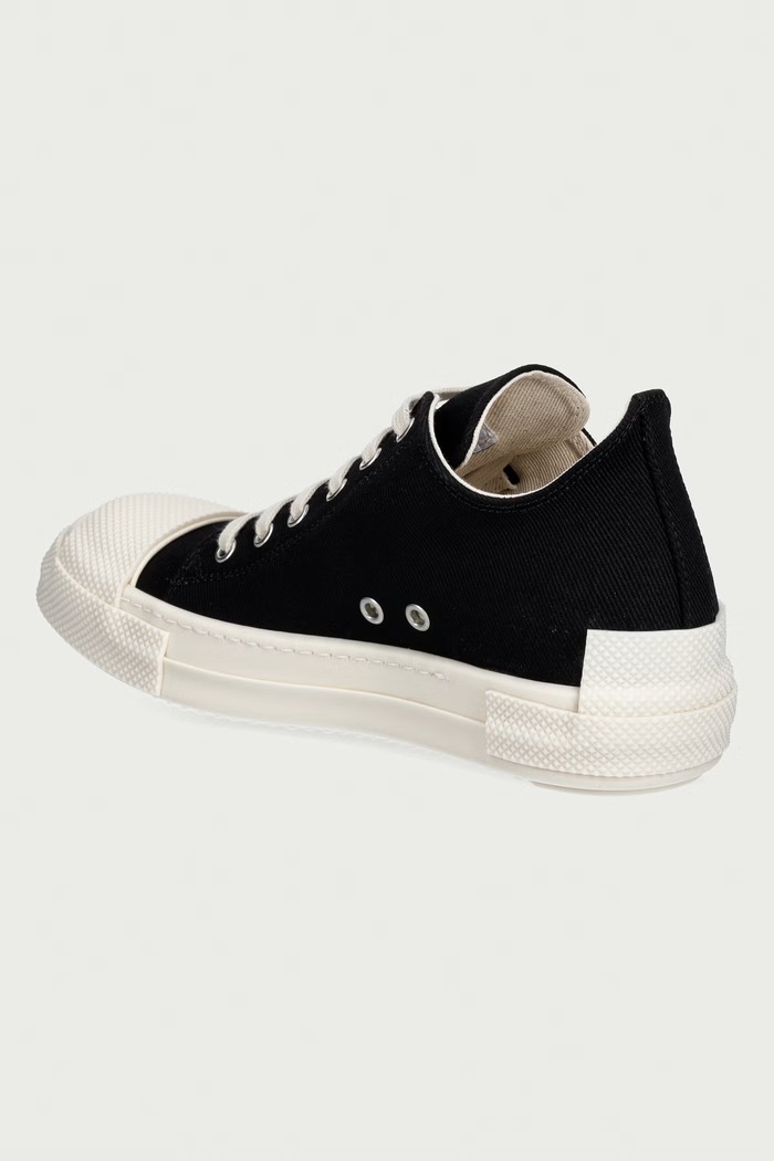 Παπούτσια Rick Owens DRKSHDW Low πάνινα sneakers Γυναικεία χαμηλά DS02F6802.DOEH1 μαύρο