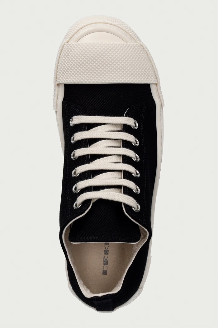 Low πάνινα sneakers Γυναικεία χαμηλά Rick Owens DRKSHDW DS02F6802.DOEH1 μαύρο