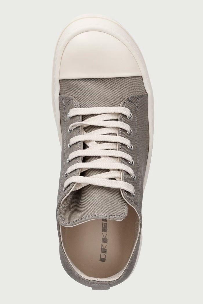 Low πάνινα sneakers Γυναικεία χαμηλά Rick Owens DRKSHDW DS02F6802.DO μπεζ