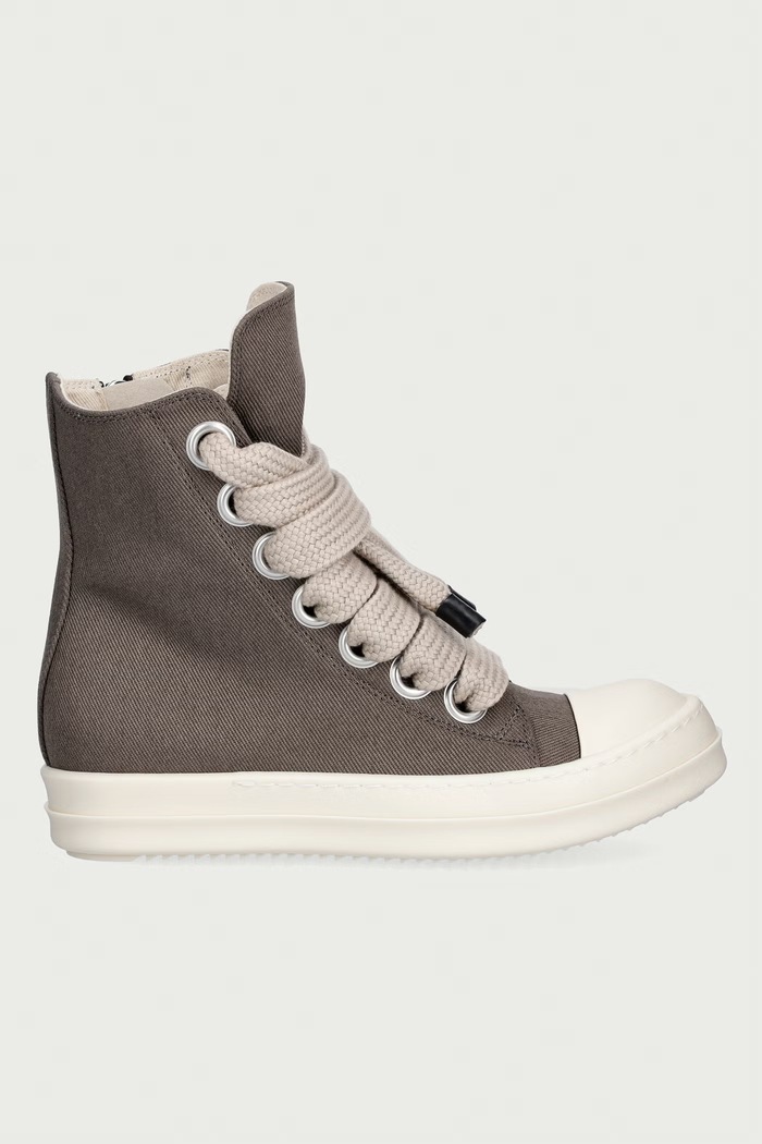 Rick Owens DRKSHDW Jumbolace πάνινα Γυναικεία χαμηλά DS02F6818.DOW2 γκρί AW26